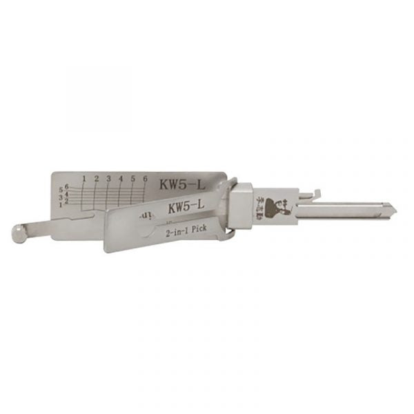 Lishi KW5-L (Reverse Handing) 2-in-1 Pick & Decoder for 6-Pin Kwikset Keyway Lishi KW5-L (Reverse Handing) 2-in-1 Pick & Decoder for 6-Pin Kwikset Keyway
